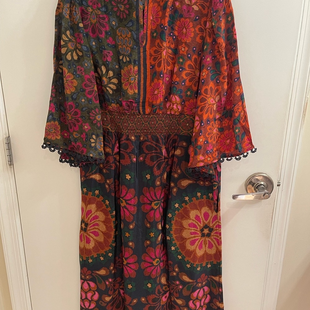 Farm Rio X Anthropologie Mock-Neck Dress